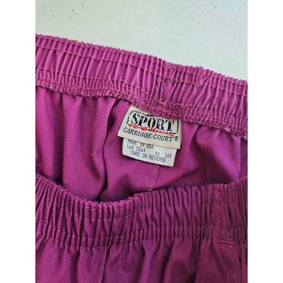 VTG Sport by Carriage Court Women's Purple Pull On Elastic Waist Pant Size 16S - Picture 4 of 5
